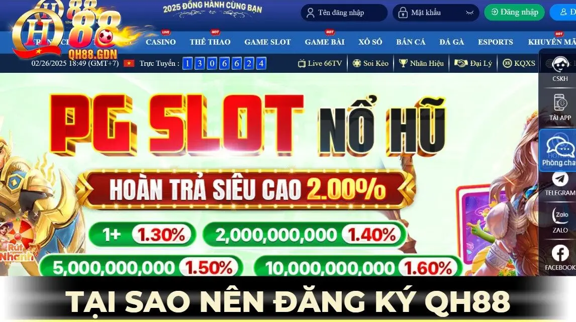 Lý do người chơi nên đăng ký qh88