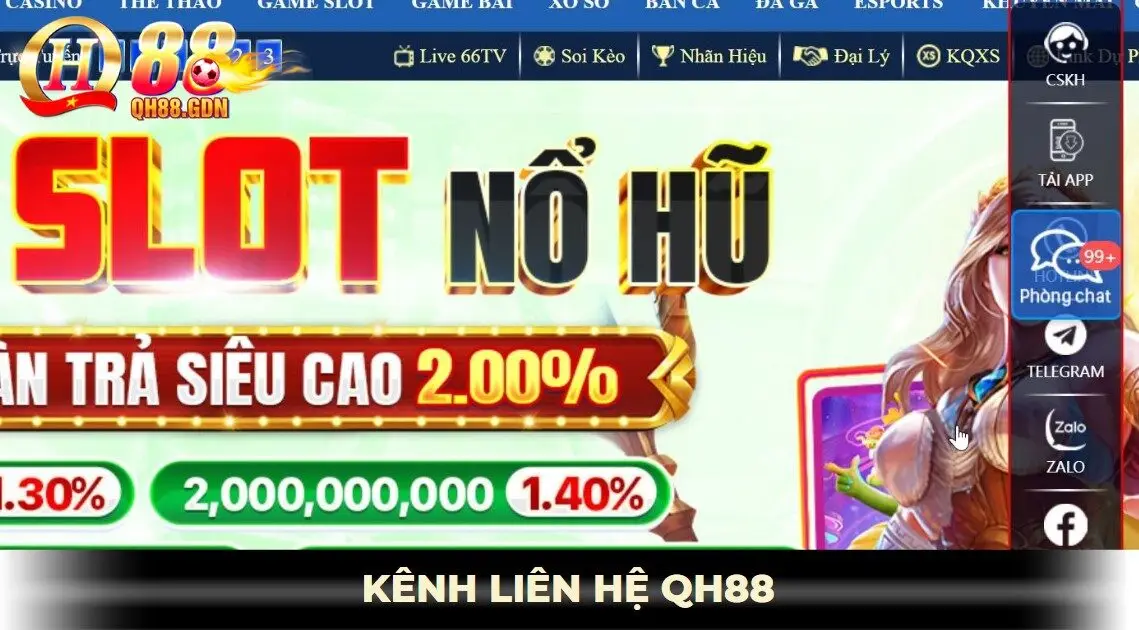 Kênh liên hệ QH88