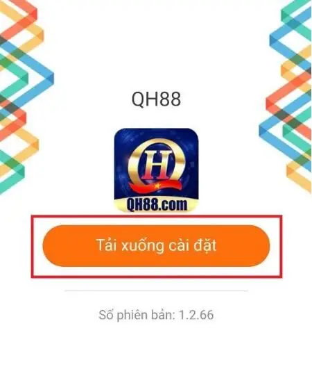 Bước 3 tải app qh88 cho android