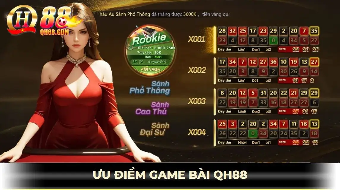 ưu điểm của game bài qh88